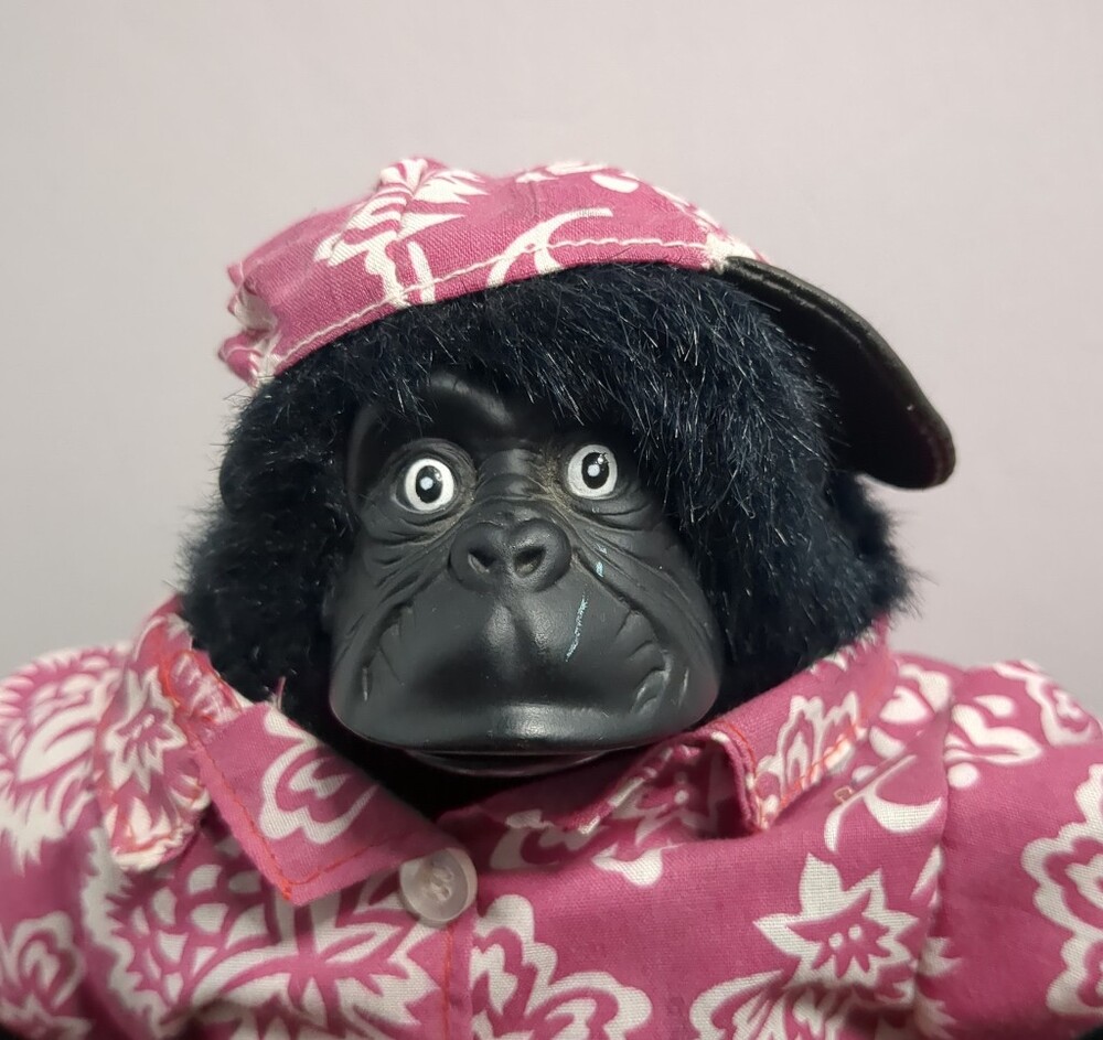 Vintage Gemmy Harry D Ape Animated 1997 Singing Plush Gorilla Works